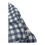 Petit Indi Salopette Bicolore con Fantasia A Quadri per Neonata SS25B1433 BIANCO/BLU PETIT INDI 