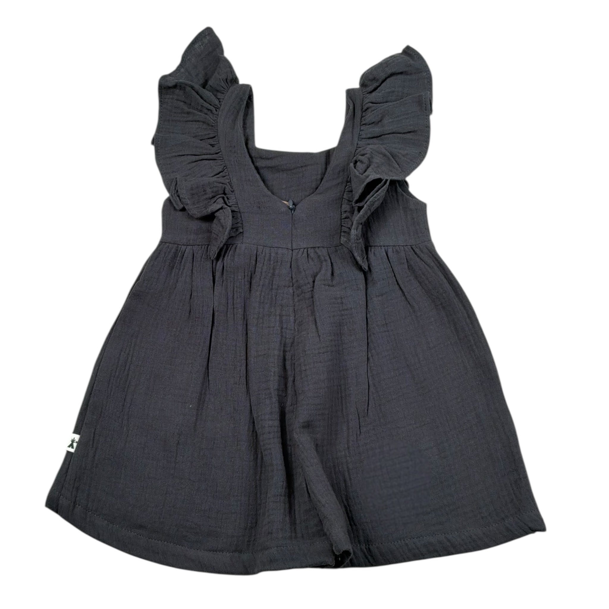 Petit Indi Tuta Tinta Unita con Stampa per Neonata SS25BK5026X GRIGIO PETIT INDI 