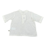 Petit Indi camiciaMezza Manica Girocollo Tinta Unita  per Neonato SS25BK7120XN BIANCO PETIT INDI 