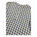 Petit Indi Camicia Tinta Unita con Fantasia A Quadri per Bambino SS25BK7133 BLU PETIT INDI 