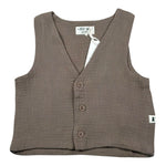 Petit Indi Gilet Tinta Unita per Bambino SS25BK7228XJ MARRONE PETIT INDI 