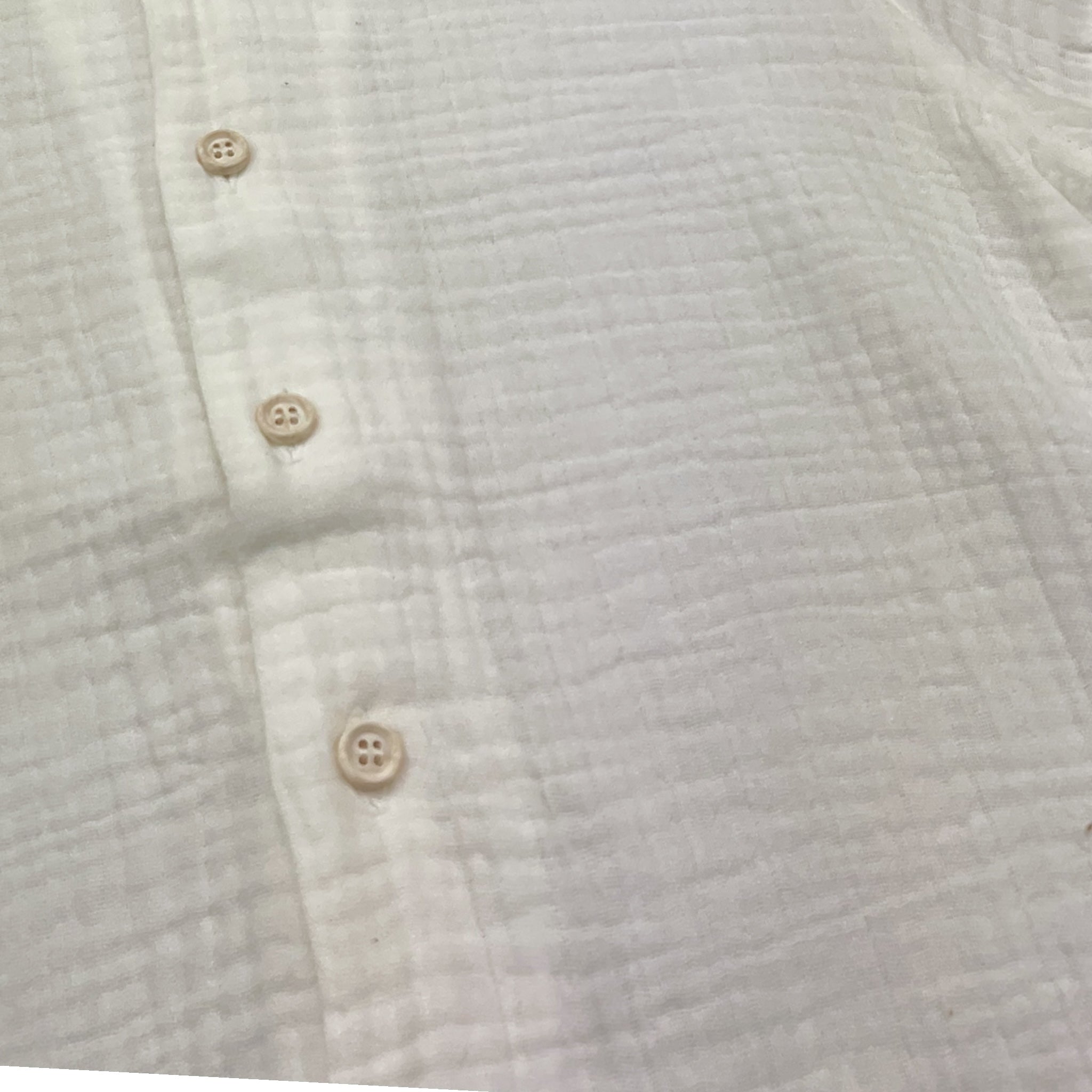 Petit Indi Camicia Mezza Manica Tinta Unita per Bambino SS25BK7314 BIANCO PETIT INDI 