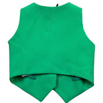 Petit Posh Gilet Tinta Unita per Neonata GFBS25028GLXN VERDE PETIT POSH 
