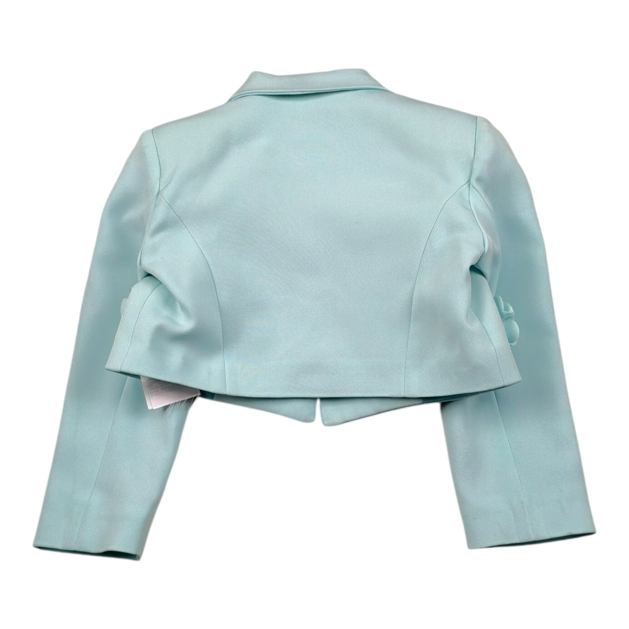 Petit Posh Giacca Crop Tinta Unita con Applicazioni per Bambina GFBS25068GCX VERDE ACQUA PETIT POSH 