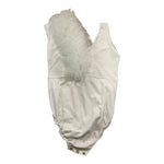 Petit Posh Body Giromanica Tinta Unita con Tulle per Bambina GFJS25073BD BIANCO PETIT POSH 