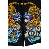 Philippe Plein Bermuda tinta unita con Stampa Nero per Bambino BJT0496 NERO PHILIPPE PLEIN 