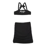 Philosophy Completo 2 Pezzi Top-Gonna Tinta Unita per Bambina I1E500X NERO PHILOSOPHY 