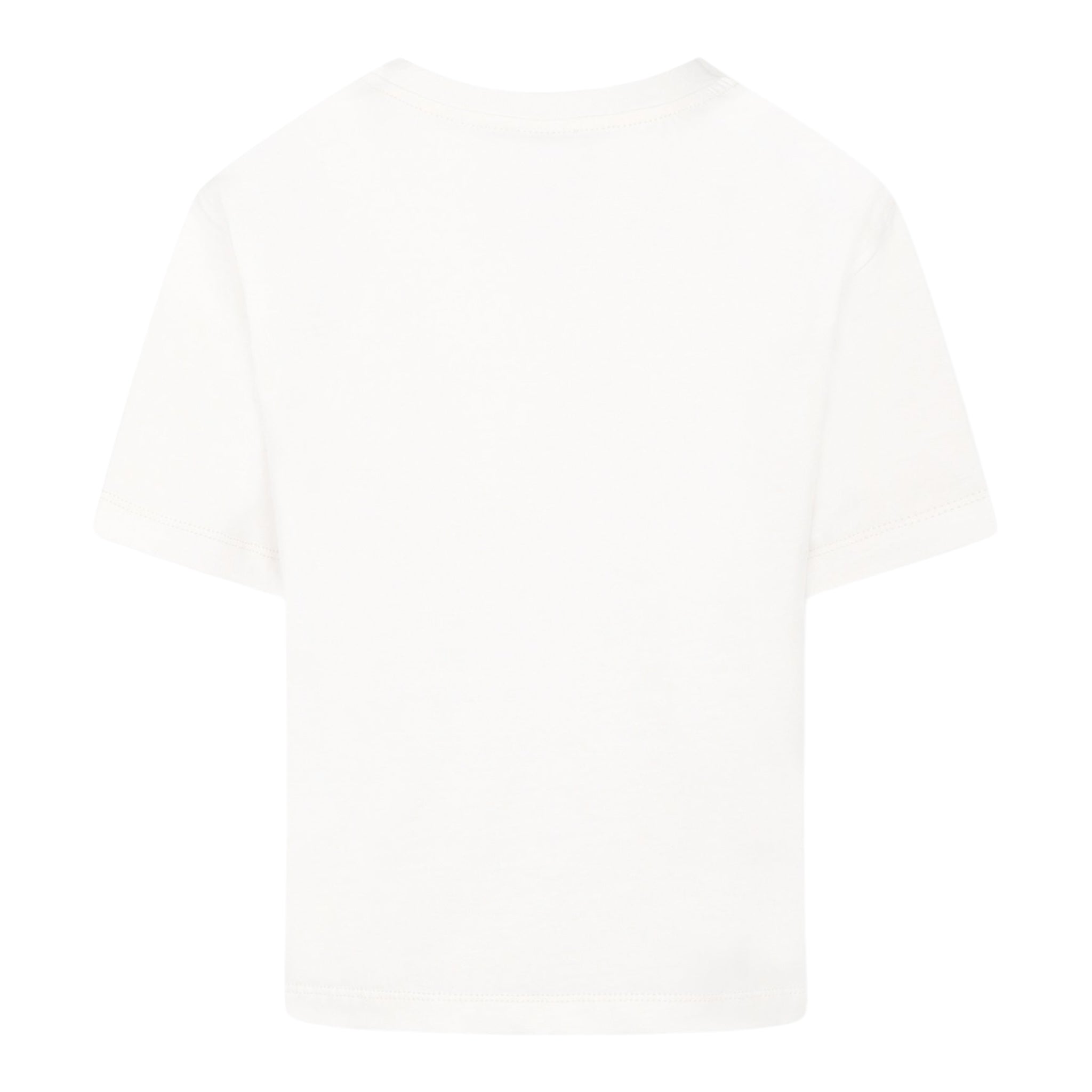 Philosophy T-Shirt Girocollo Tinta Unita con Stampa per Bambina I1E605XX BIANCO PHILOSOPHY 