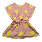 Piccola Ludo Abito Tinta Unita con Fantasia per Bambina BS10WB052 ROSA PICCOLA LUDO 