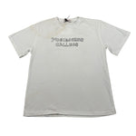 Pinko T-Shirt Girocollo tinta unita con Logo Bianco per Bambina 029830 BIANCO PINKO 