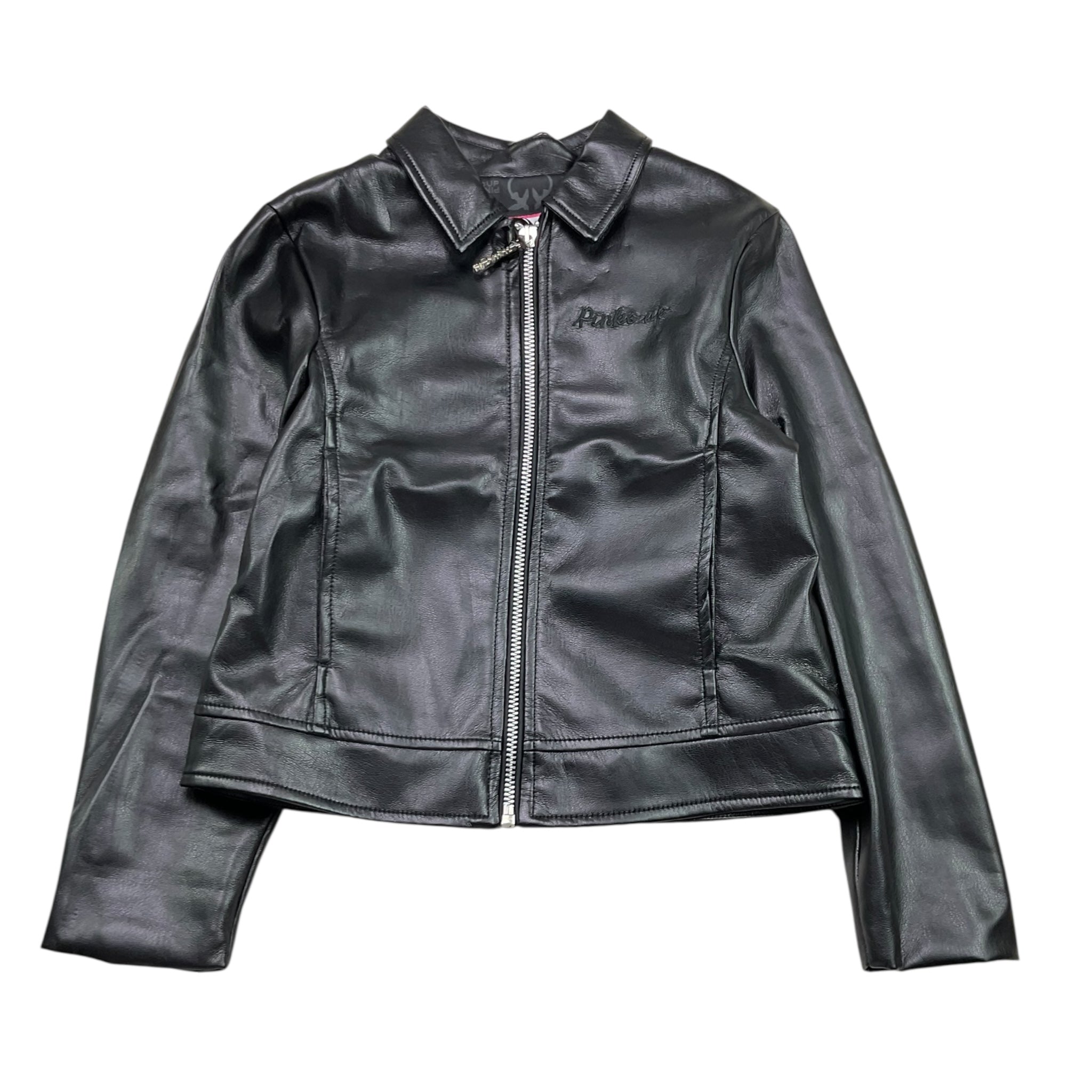 Pinko Giubbino Tinta Unita con Zip In Ecopelle per Bambina F3PIBGJK222 NERO PINKO 