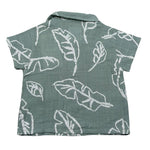 Play Up Camicia Mezza Manica Tinta Unita per Neonato PA011AQ11252 VERDE PLAY UP 