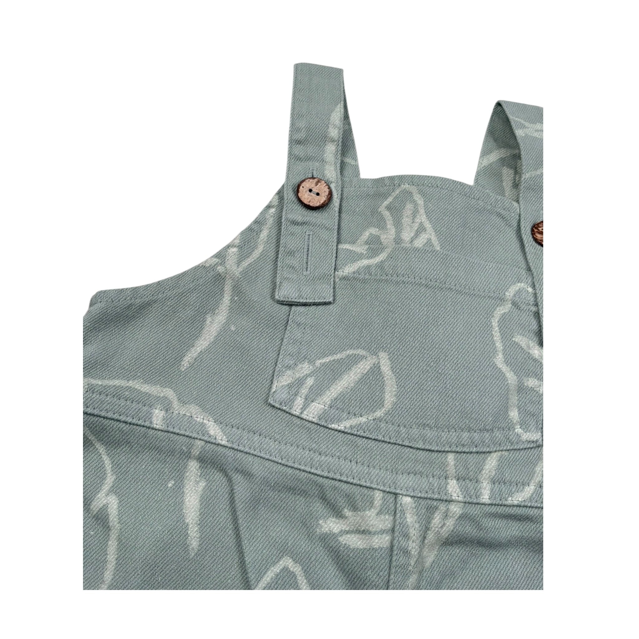 Play Up Salopette Tinta Unita per Neonato PA011AQ11503 VERDE PLAY UP 