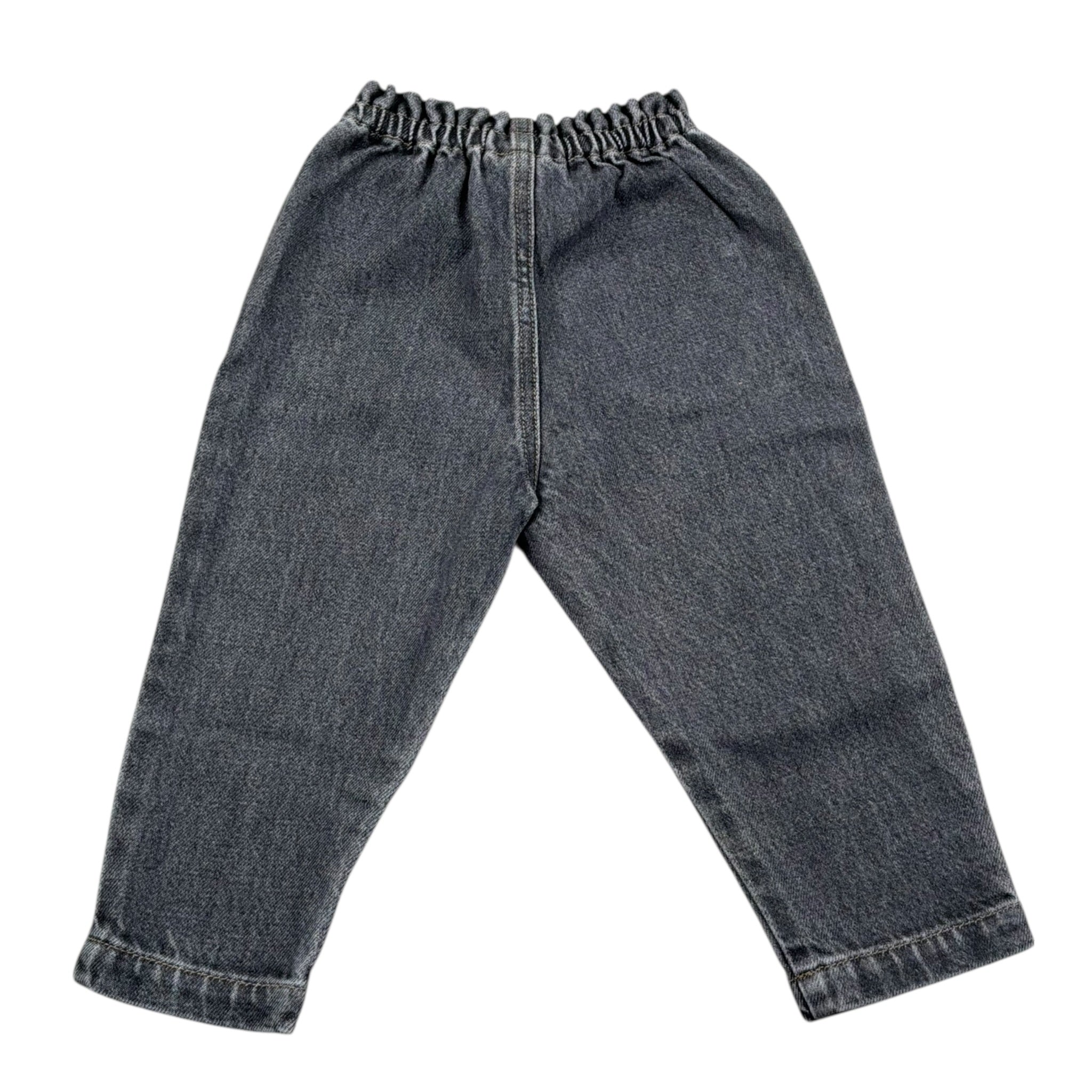 Play Up Jeans Tinta Unita con Elastico In Vita per Neonato PA022AP11605 NERO PLAY UP 