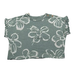 Play Up T-Shirt Girocollo Tinta Unita Stampa Fantasia per Neonata PA022AQ11053 VERDE PLAY UP 