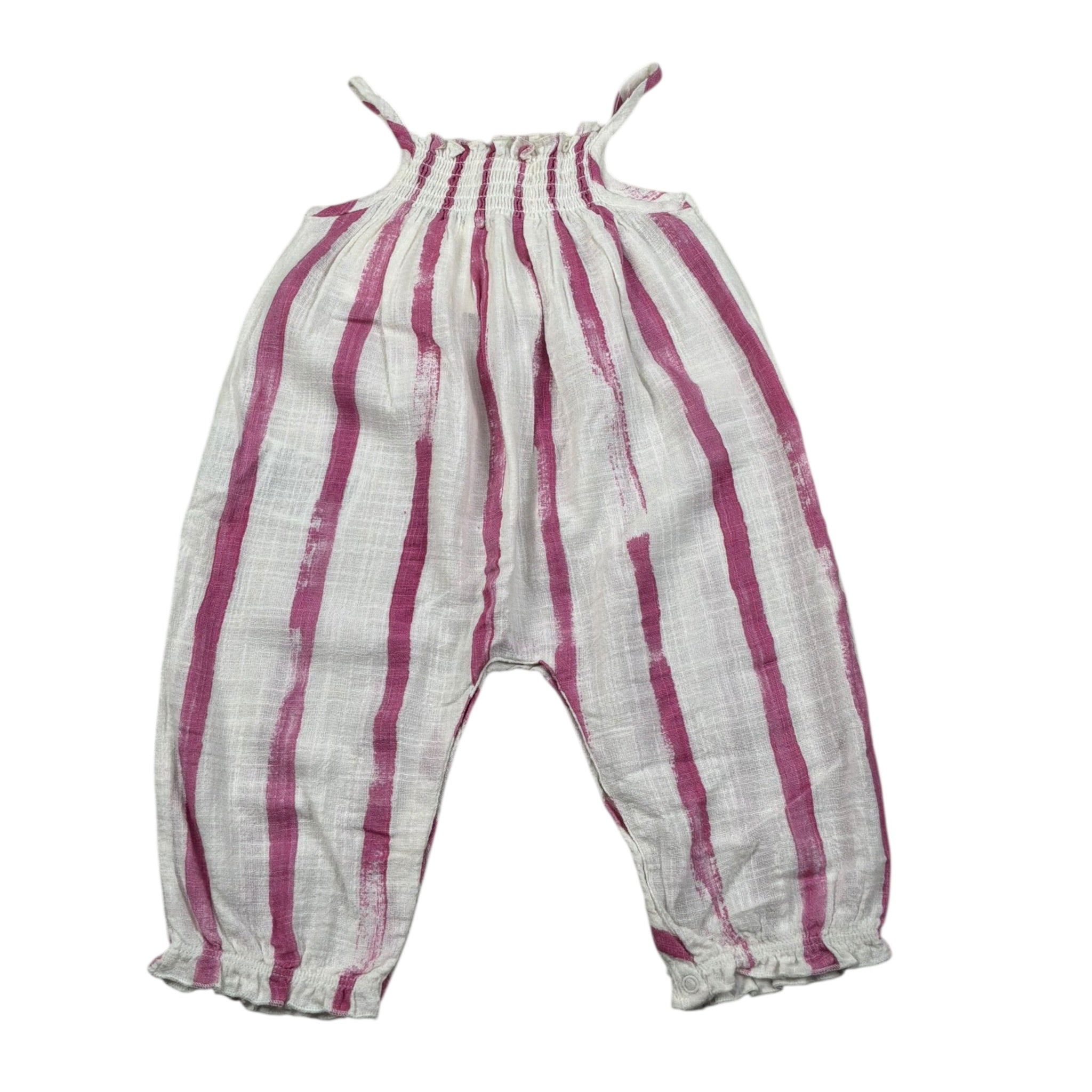 Play Up Salopette Fantasia A Righe per Neonata PA022AQ11503 BIANCO/ROSA PLAY UP 