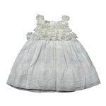 Please Abito Giromanica Tinta Unita con Tulle per Neonata AB36370G73 BIANCO PLEASE 