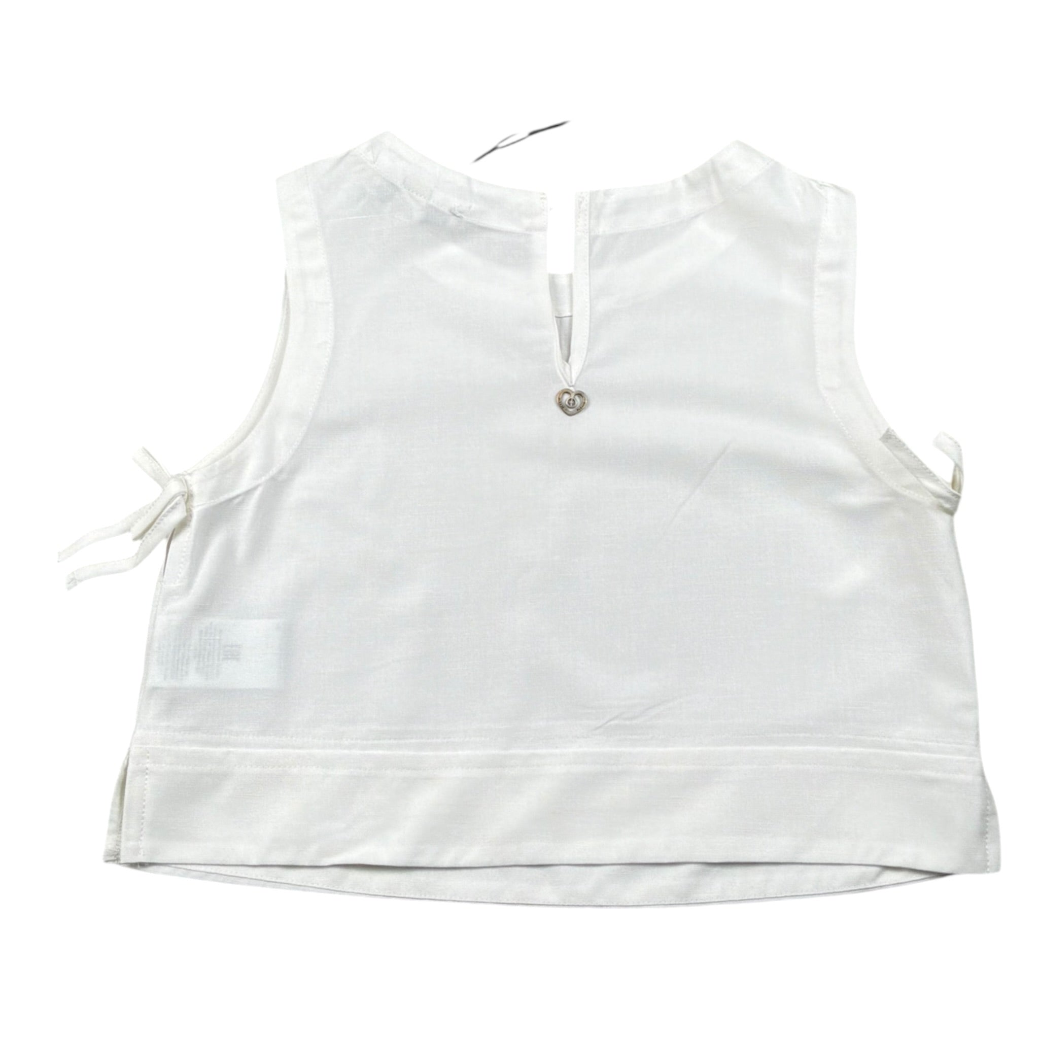 Please Top Giromanica Tinta Unita per Bambina CC89300G72X BIANCO PLEASE 