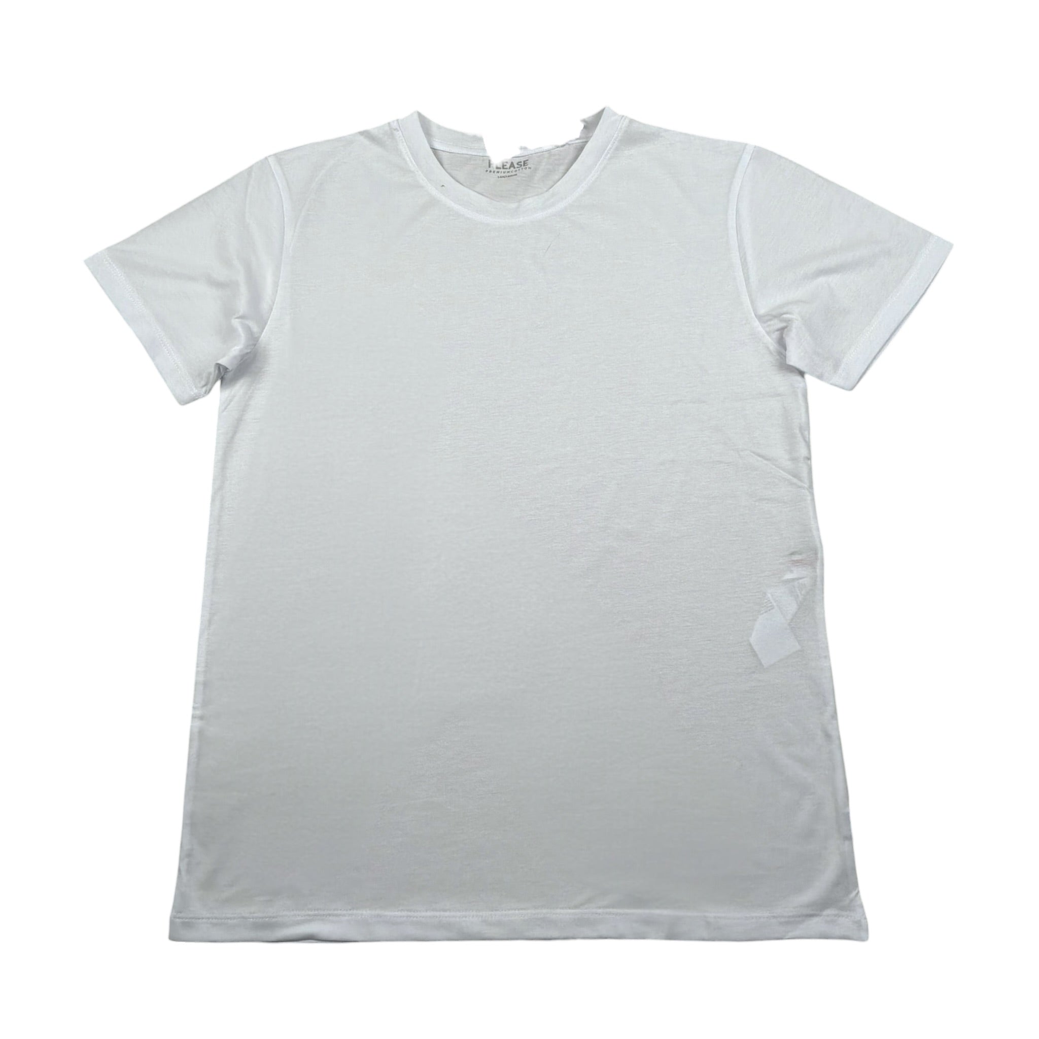 Please T-Shirt Girocollo Tinta Unita per Bambino MB21030B73X BIANCO PLEASE 
