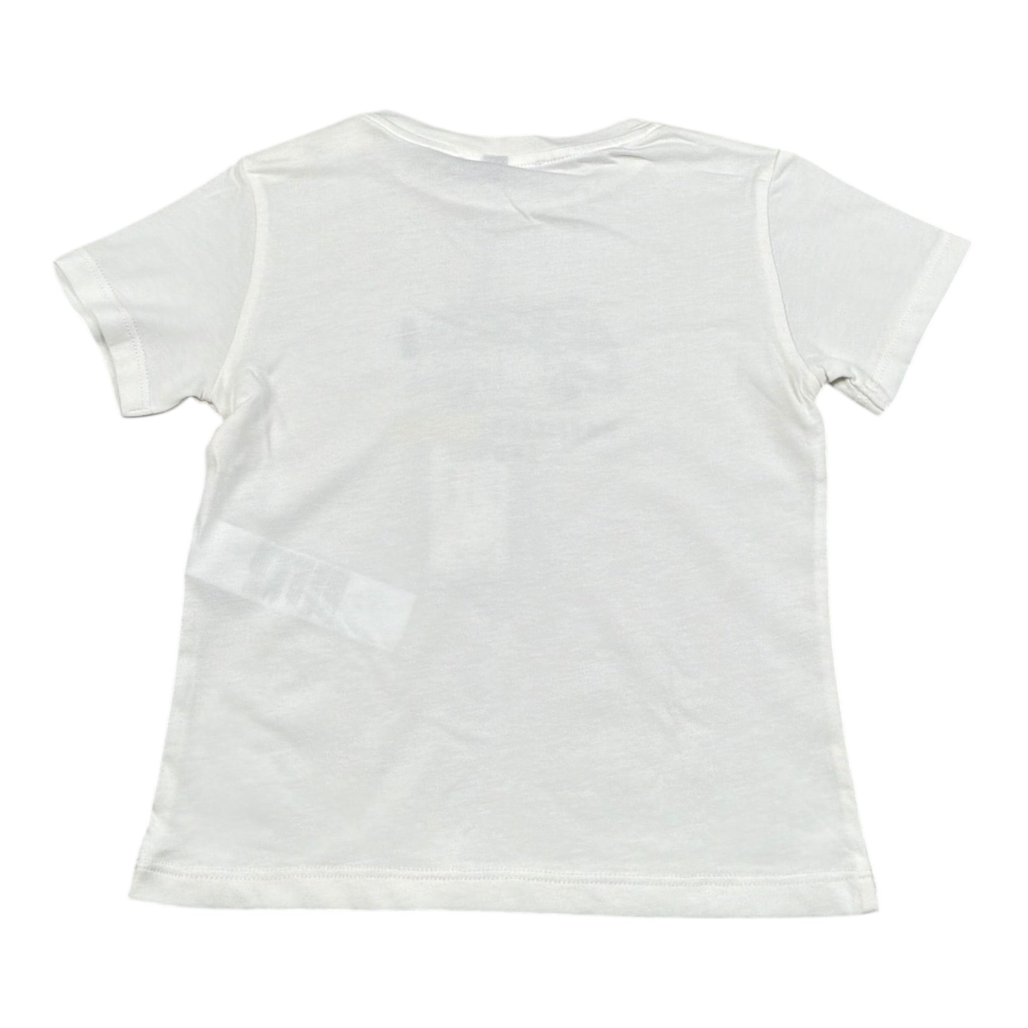 Please T-Shirt Girocollo Tinta Unita con Stampa per Bambino MBA2030B71J BIANCO PLEASE 