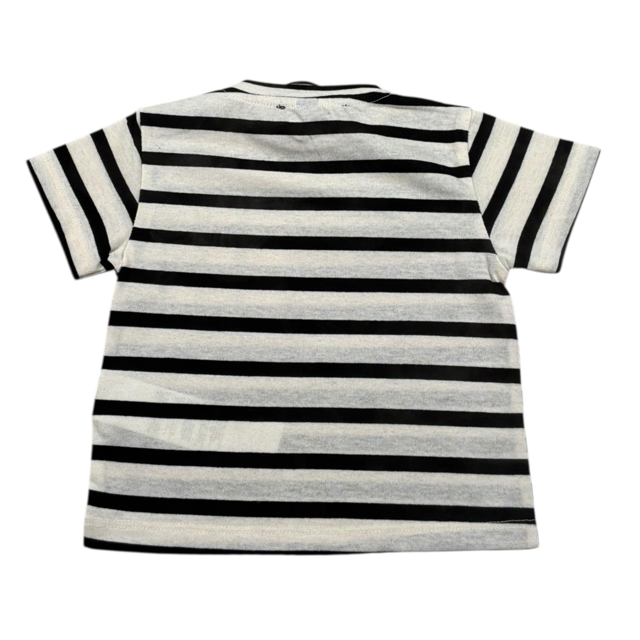 Please T-Shirt Bicolore con Taschino per Neonato MBC5031B71 PANNA PLEASE 