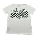 Please T-Shirt Girocollo Tinta Unita con Stampa per Bambino MBF2030B72X BIANCO PLEASE 