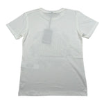 Please T-Shirt Girocollo Tinta Unita con Stampa per Bambino MBF3030B72 PANNA PLEASE 