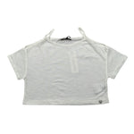Please Top Mezza Manica Tinta Unita per Bambina MBG3030G72 BIANCO PLEASE 
