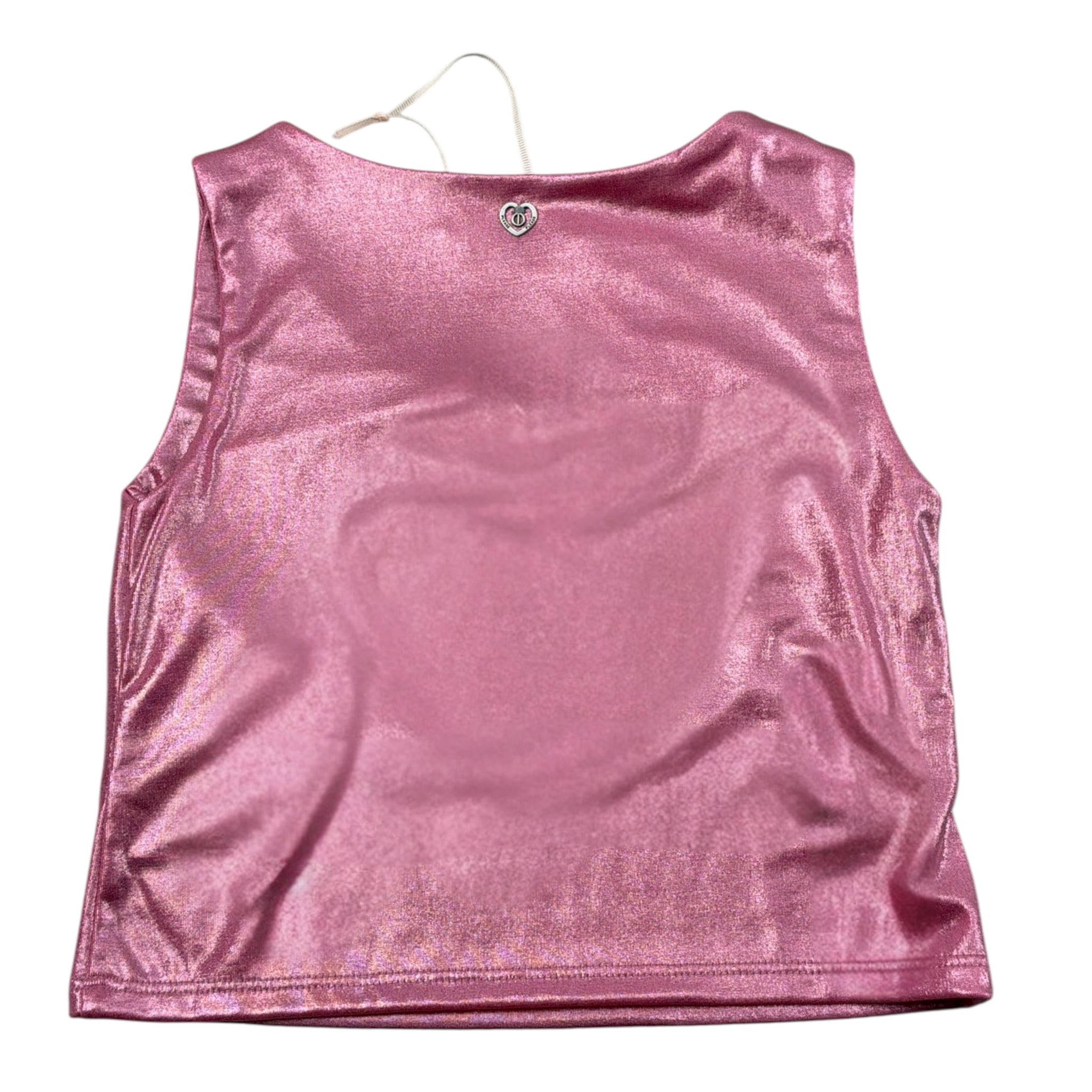 Please Top Giromanica tinta unita Rosa per Bambina MO05032G73X ROSA PLEASE 