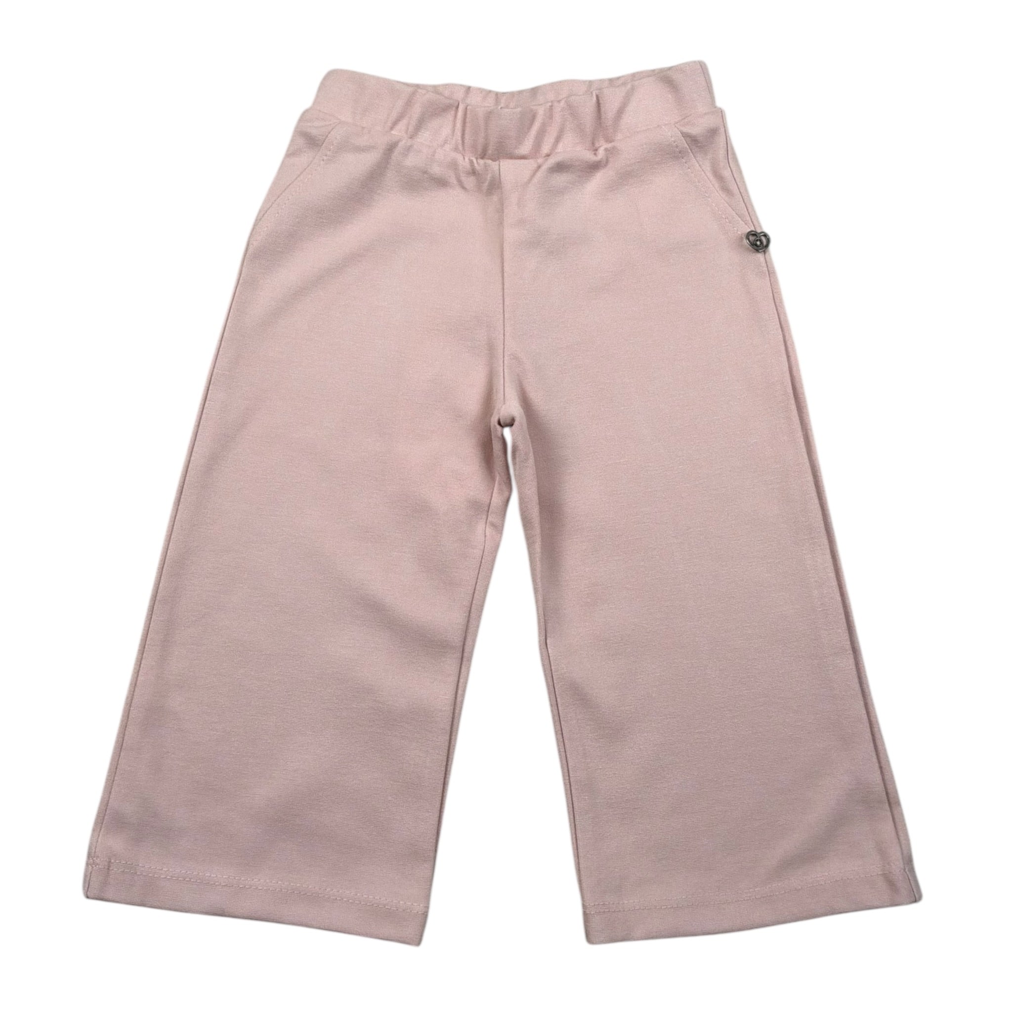 Please Pantalone Tinta Unita con Elastico In Vita per Neonata PE51172G73X ROSA PLEASE 