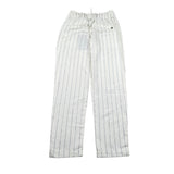 Please Pantalone Tinta Unita con Fantasia A Righe per Bambino PE75131B73 PANNA PLEASE 