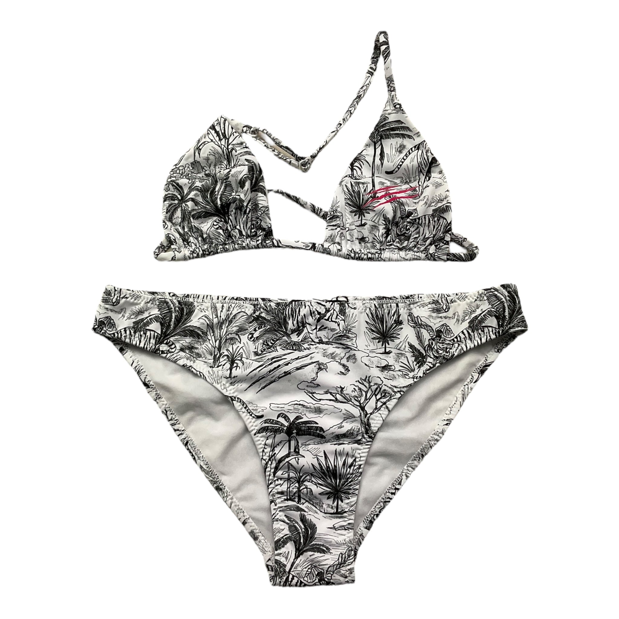 Plein Sport Swim Costume 2 Pezzi Triangolo-Mutandina per Bambina SEAC BIANCO/NERO PLEIN SPORT SWIM 