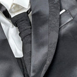 Qdk Completo 5 Pezzi Camicia-Giacca-Gilet-Cravatta-Pantalone per Bambino 100519 NERO QDK 