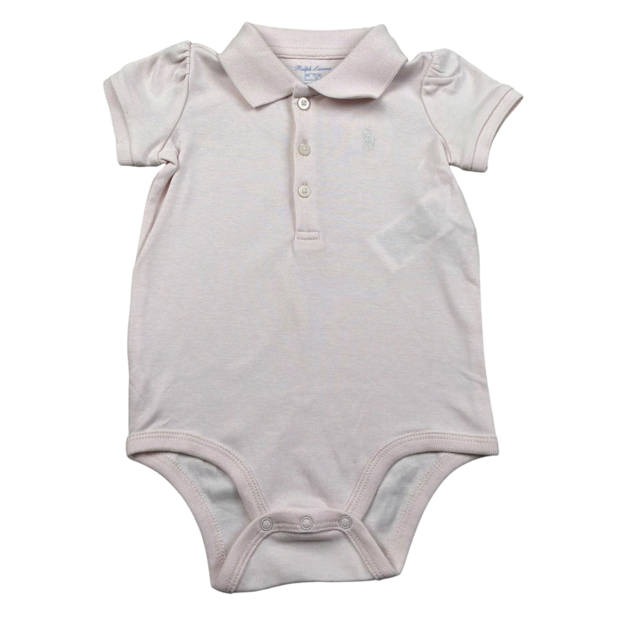 Ralph Lauren Body Mezza Manica Tinta Unita per Neonata 310866741002 ROSA RALPH LAUREN 