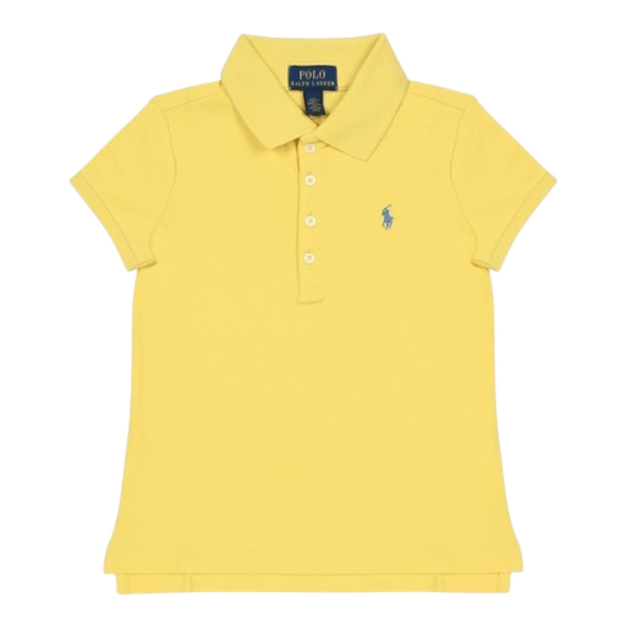 Ralph Lauren Polo Mezza Manica Tinta Unita con Logo per Neonata 312698589132N GIALLO RALPH LAUREN 