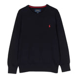 Ralph Lauren Maglia Girocollo Tinta Unita con Stampa per Bambino 321799887031 BLU RALPH LAUREN 