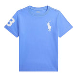 Ralph Lauren T-Shirt Girocollo Tinta Unita con Stampa per Neonato 322832907037 AZZURRO RALPH LAUREN 