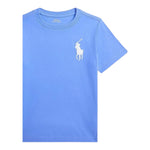 Ralph Lauren T-Shirt Girocollo Tinta Unita con Stampa per Neonato 322832907037 AZZURRO RALPH LAUREN 