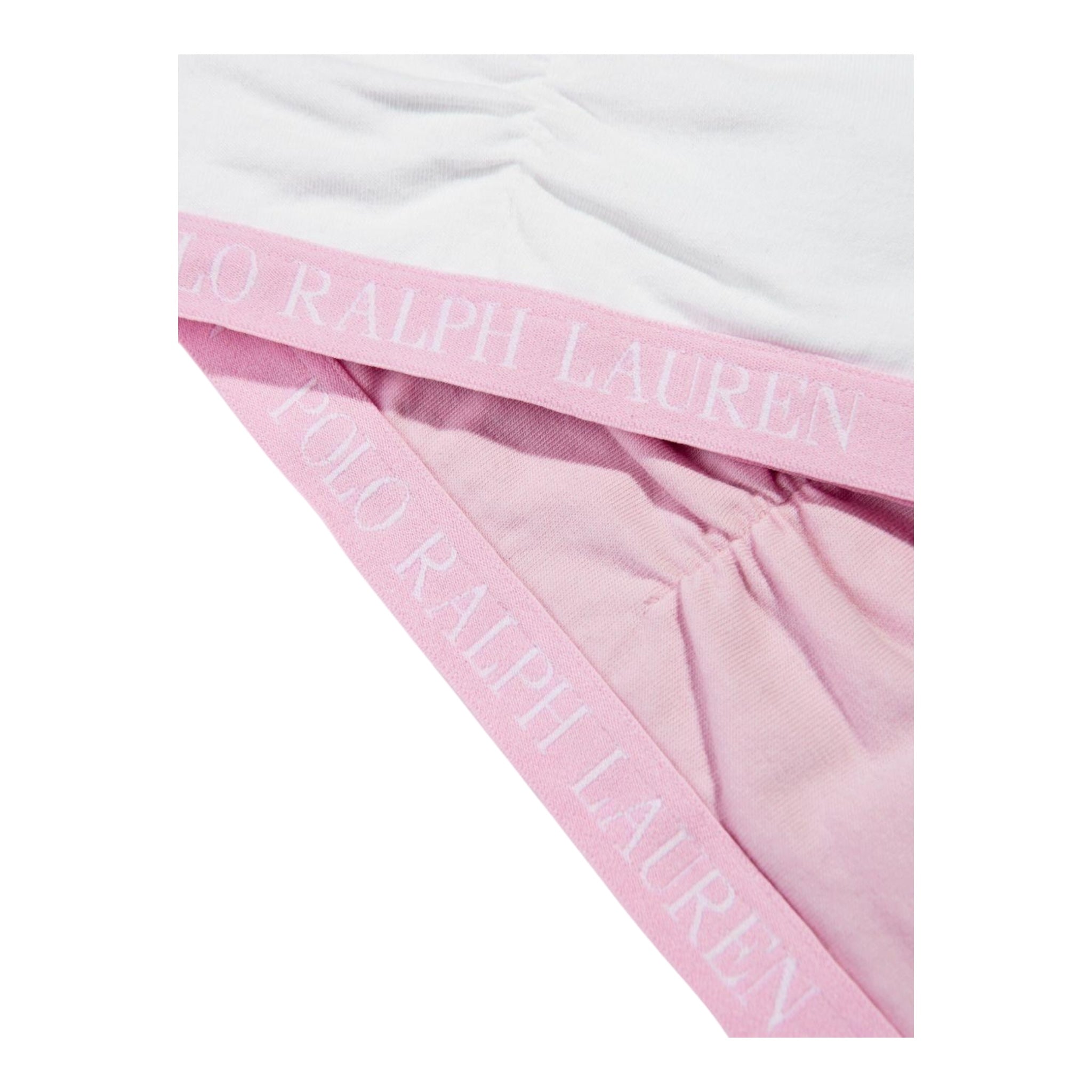 Ralph Lauren Set 2 Top Bicolore per Bambina 4P5017 BIANCO/ROSA RALPH LAUREN 