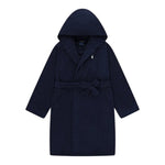Ralph Lauren Accappatoio Tinta Unita con Stampa per Bambino 9P0188 BLU RALPH LAUREN 