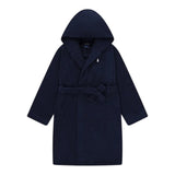 Ralph Lauren Accappatoio Tinta Unita con Stampa per Bambino 9P0188 BLU RALPH LAUREN 