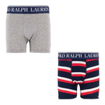 Ralph Lauren Set 2 Boxer Tinta Unita per Bambino 9P5016 GRIGIO RALPH LAUREN 
