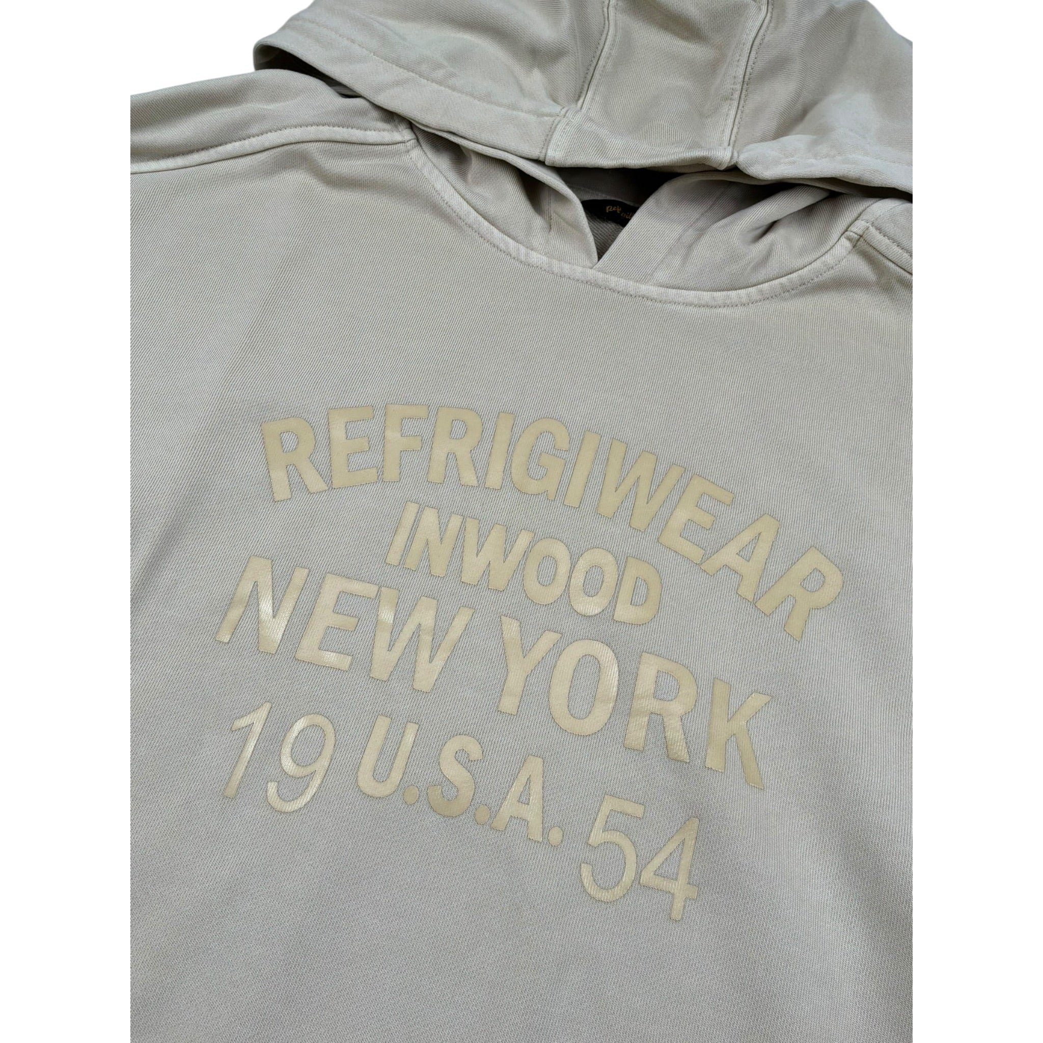 Refrigiwear Felpa Chiusa con Cappuccio Tinta Unita per Bambino 134WRMJS25 BEIGE REFRIGIWEAR 