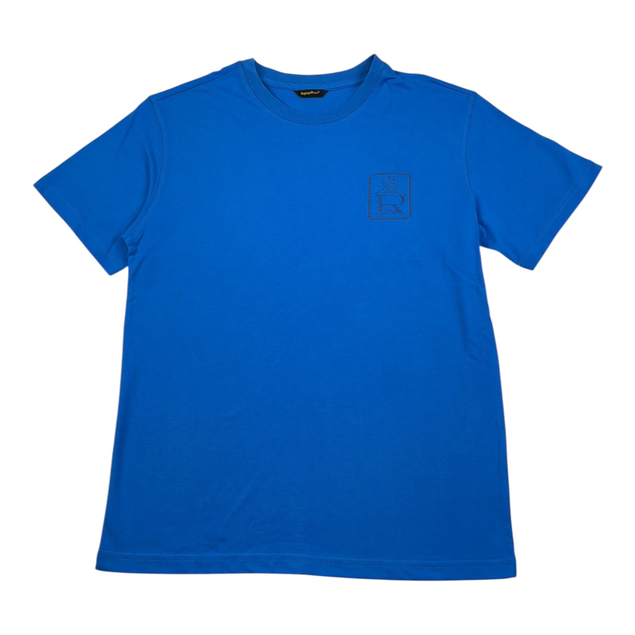 Refrigiwear T-Shirt Girocollo Tinta Unita con Stampa per Bambino 157TRMJS25X COBALTO REFRIGIWEAR 