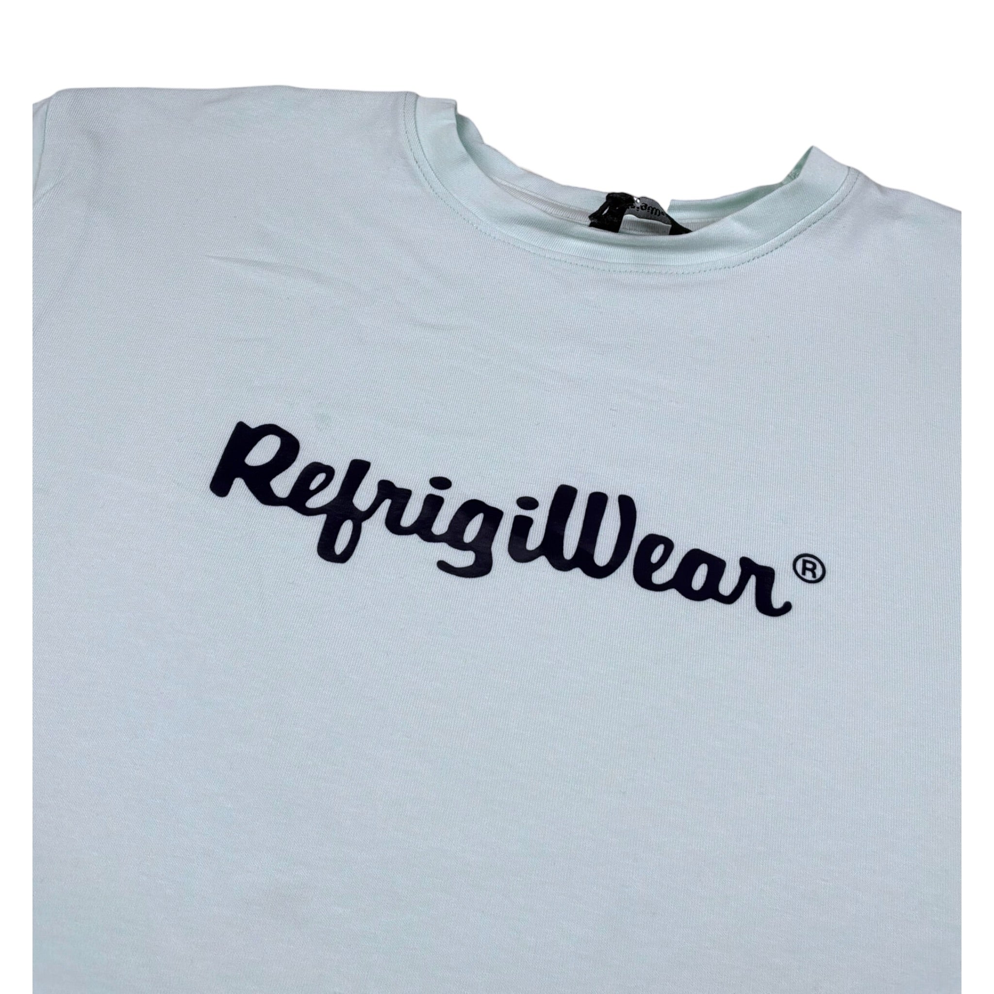 Refrigiwear T-Shirt Girocollo Tinta Unita Constampa per Bambino RW376 VERDE ACQUA REFRIGIWEAR 