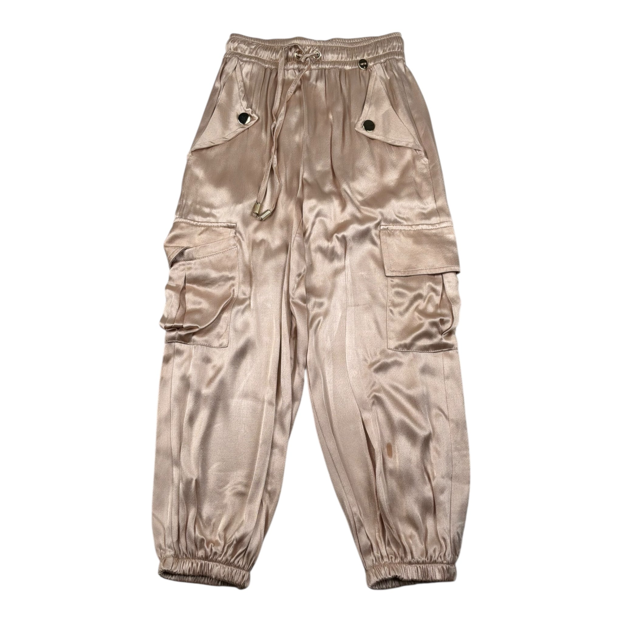 Relish Pantalone Tinta Unita con Elastico In Vita per Bambina RGP2407055008 BEIGE RELISH 