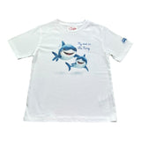 Saint Barth T-Shirt Girocollo Tinta Unita con Stampa per Bambino 00161L BIANCO SAINT BARTH 