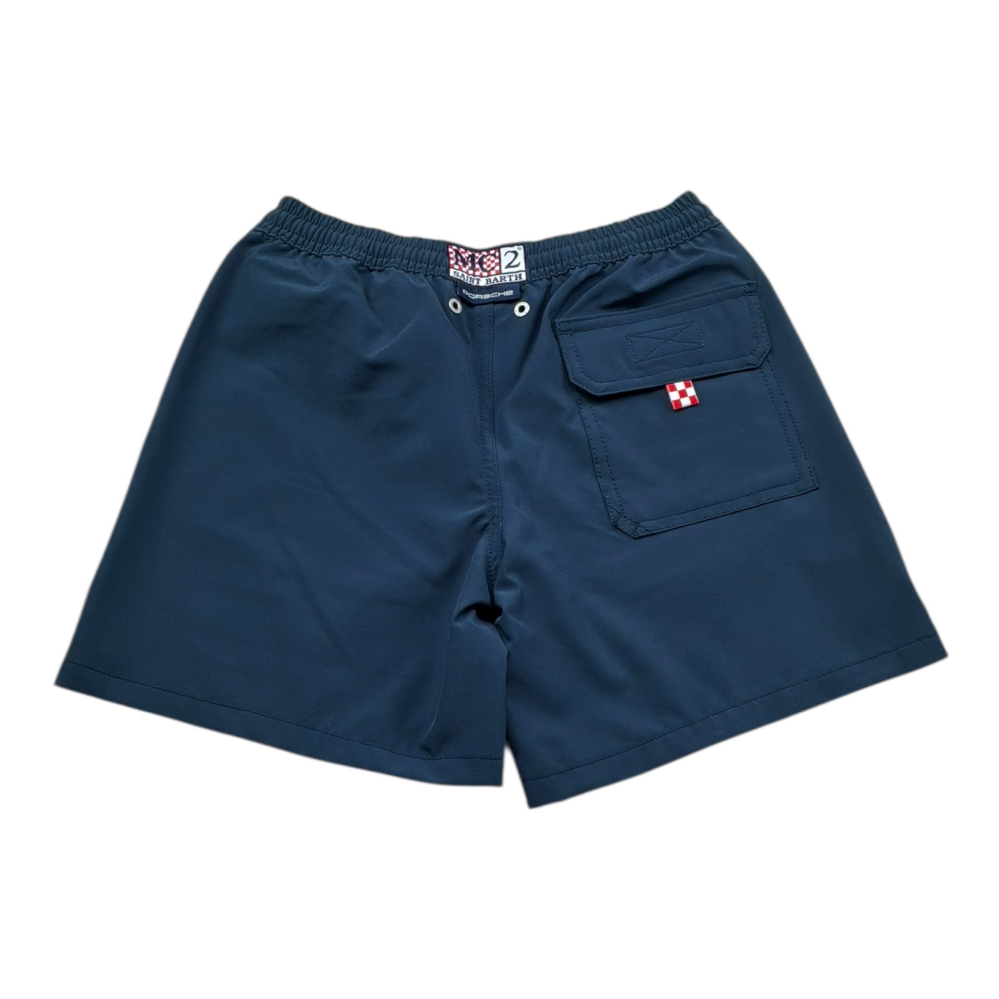 Saint Barth Costume Tinta Unita Modello Boxer con Stampa per Bambino 00422L BLU SAINT BARTH 