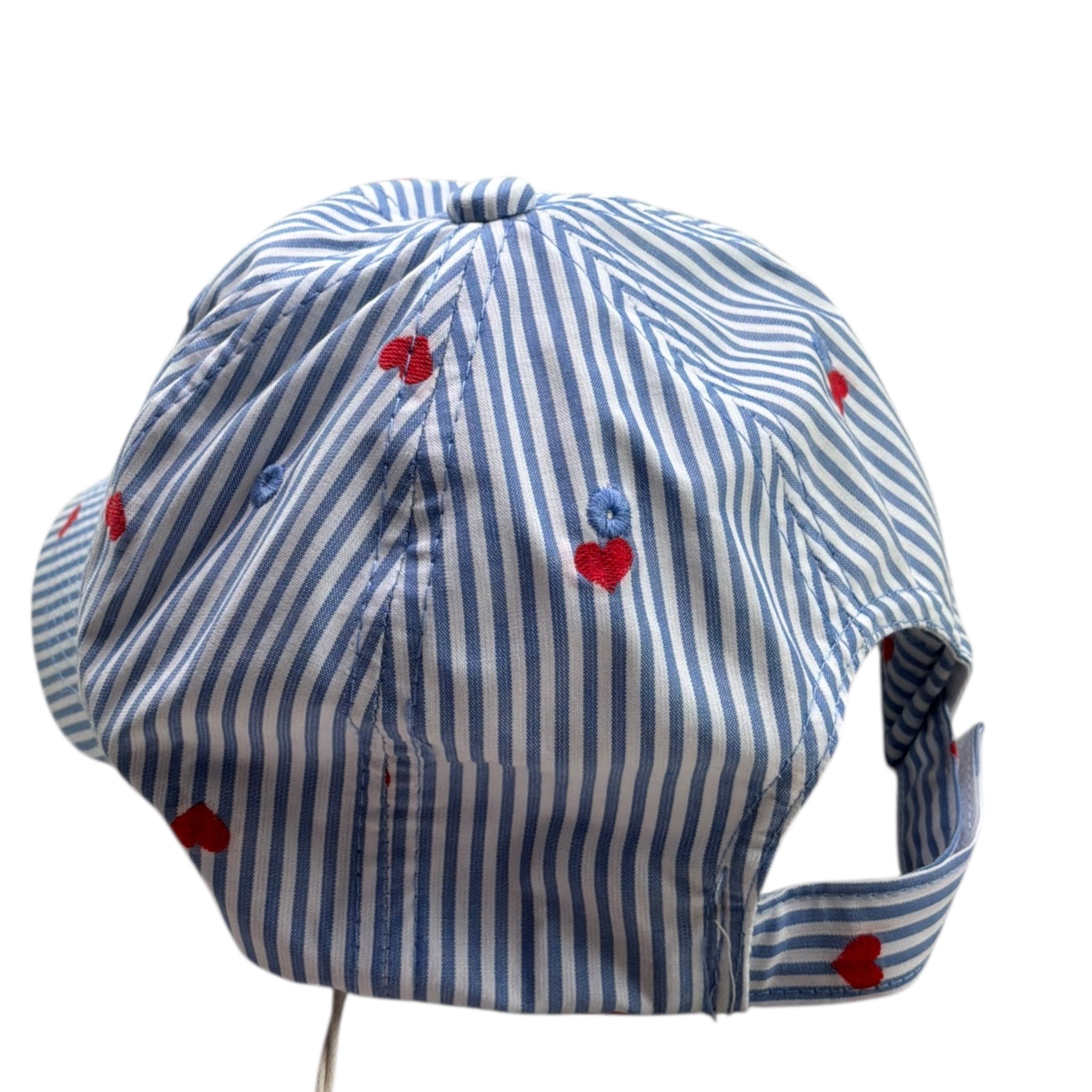 Saint Barth Cappello Modello Berretto con Fantasia A Righe per Bambina 00826L BIANCO SAINT BARTH 