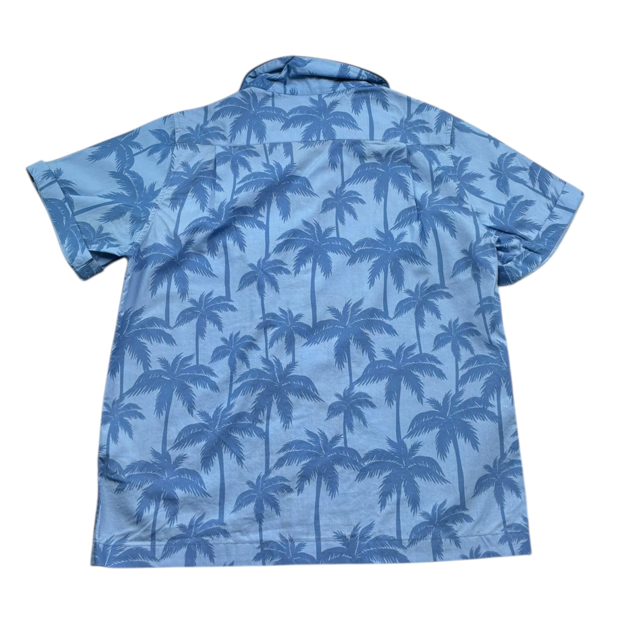 Saint Barth Camicia Mezza Manica Tinta Unita con Fantasia per Bambino 00952L AZZURRO SAINT BARTH 